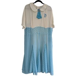 Disney Blue White The Dapper Dans Dress for Main Street USA. NWT. Size 22W